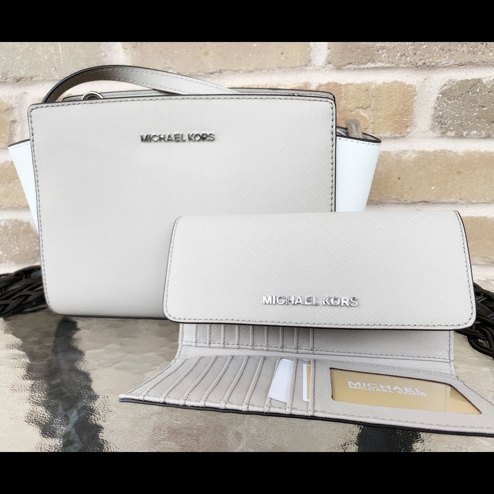 ‼️SALE‼️ Michael kors crossbody Wallet Bundle Gray - Picture 5 of 8